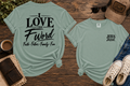 Bay The F Word Comfort Colors tee front and back
