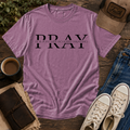 Berry Comfort Colors tee with black It's Just Life So Pray graphic