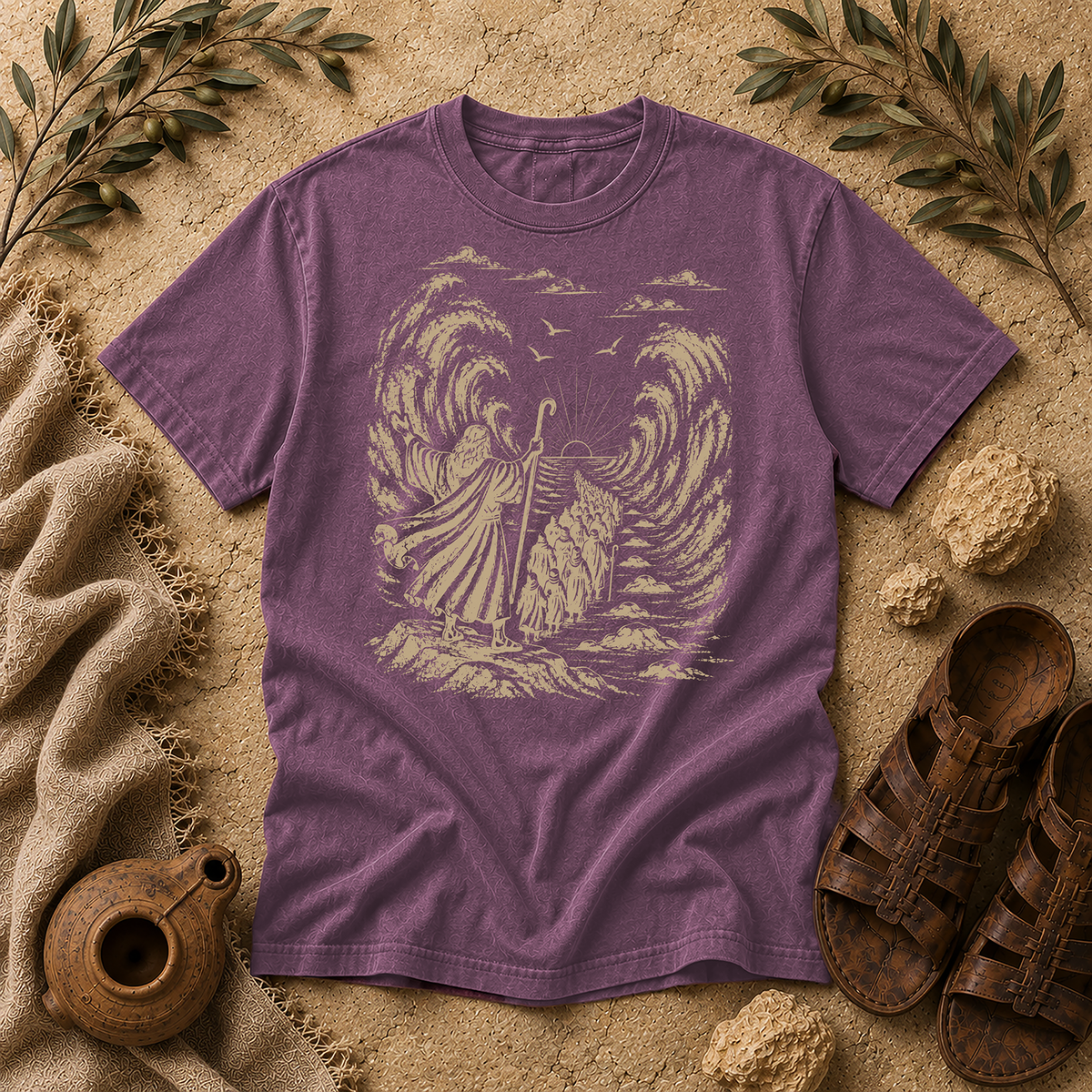 Berry Moses Parting the Red Sea Comfort Colors tee