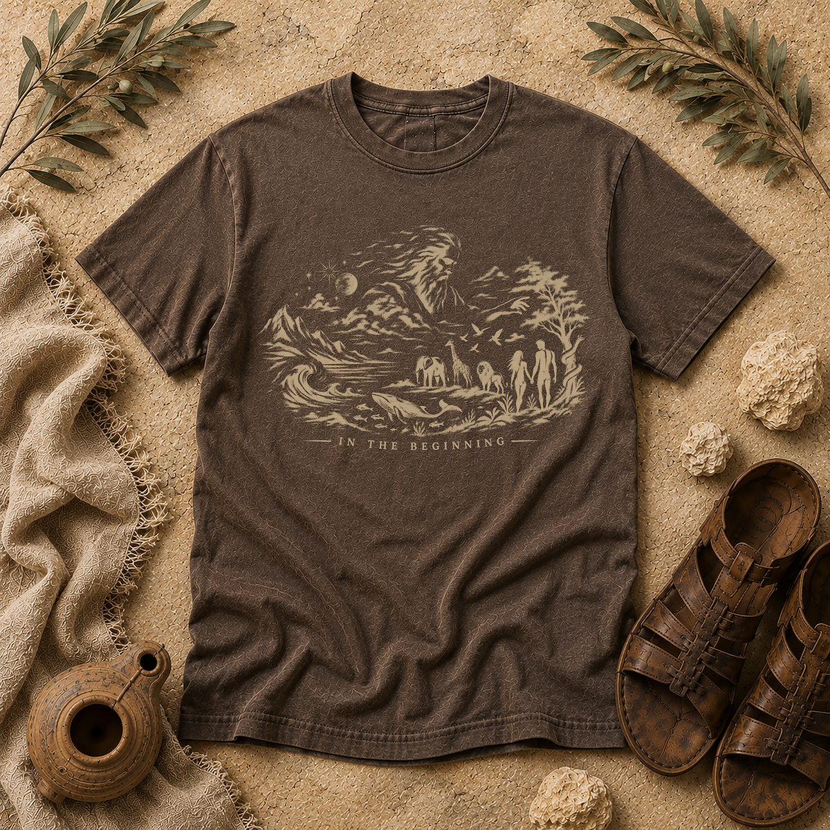 Espresso In The Beginning Comfort Colors tee