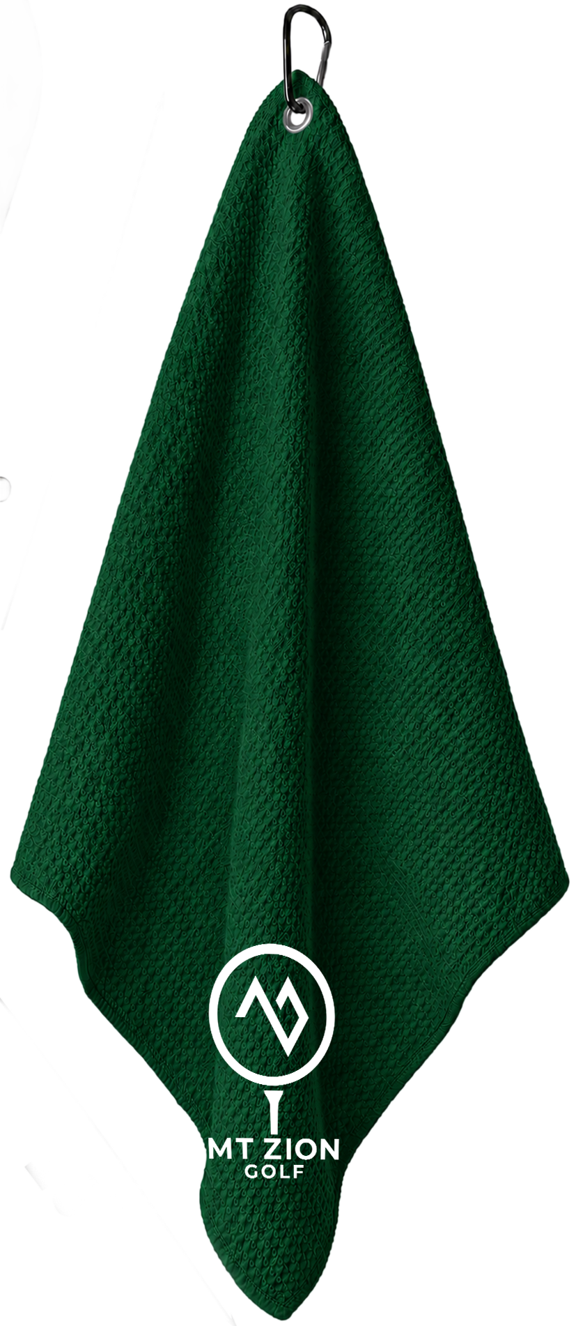 Mt. Zion Golf clip-on towel in Green