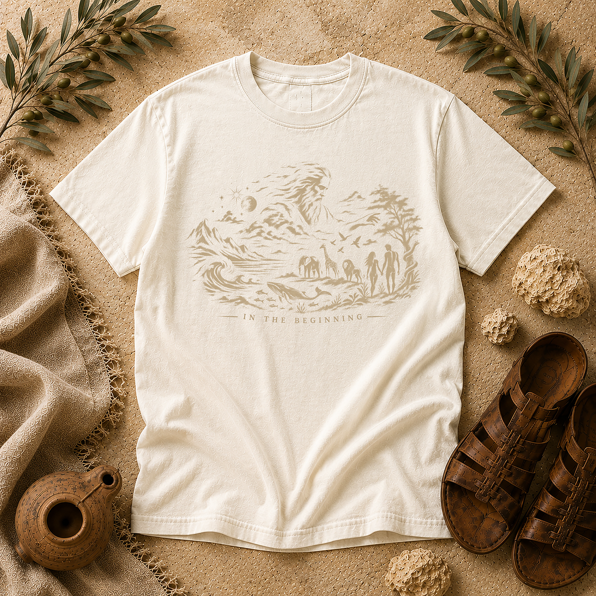 Ivory In The Beginning Comfort Colors tee