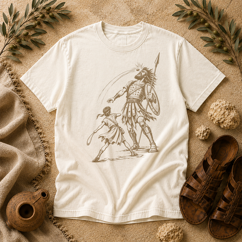 Ivory David and Goliath Comfort Colors tee