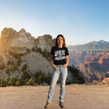 My Country My Faith My Freedom women's Bella+Canvas 6400 tee in Black