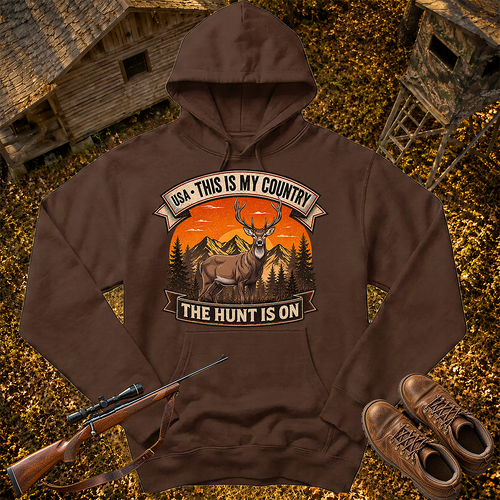 Deer Hunting SS4500 hoodie in Brown