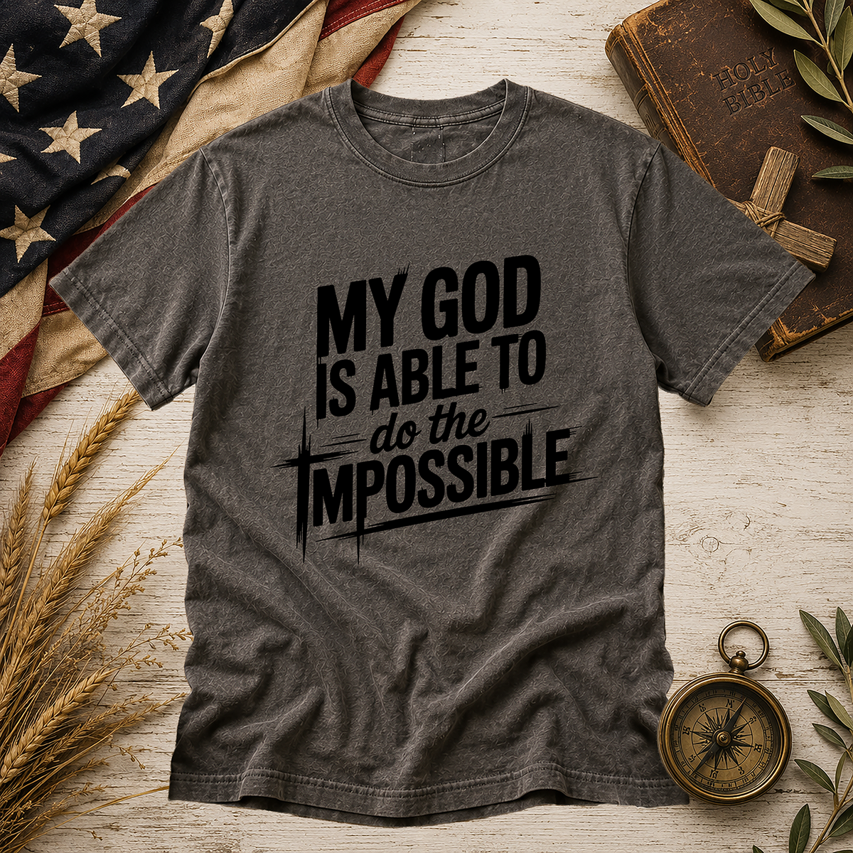Pepper My God Is Able Comfort Colors tee