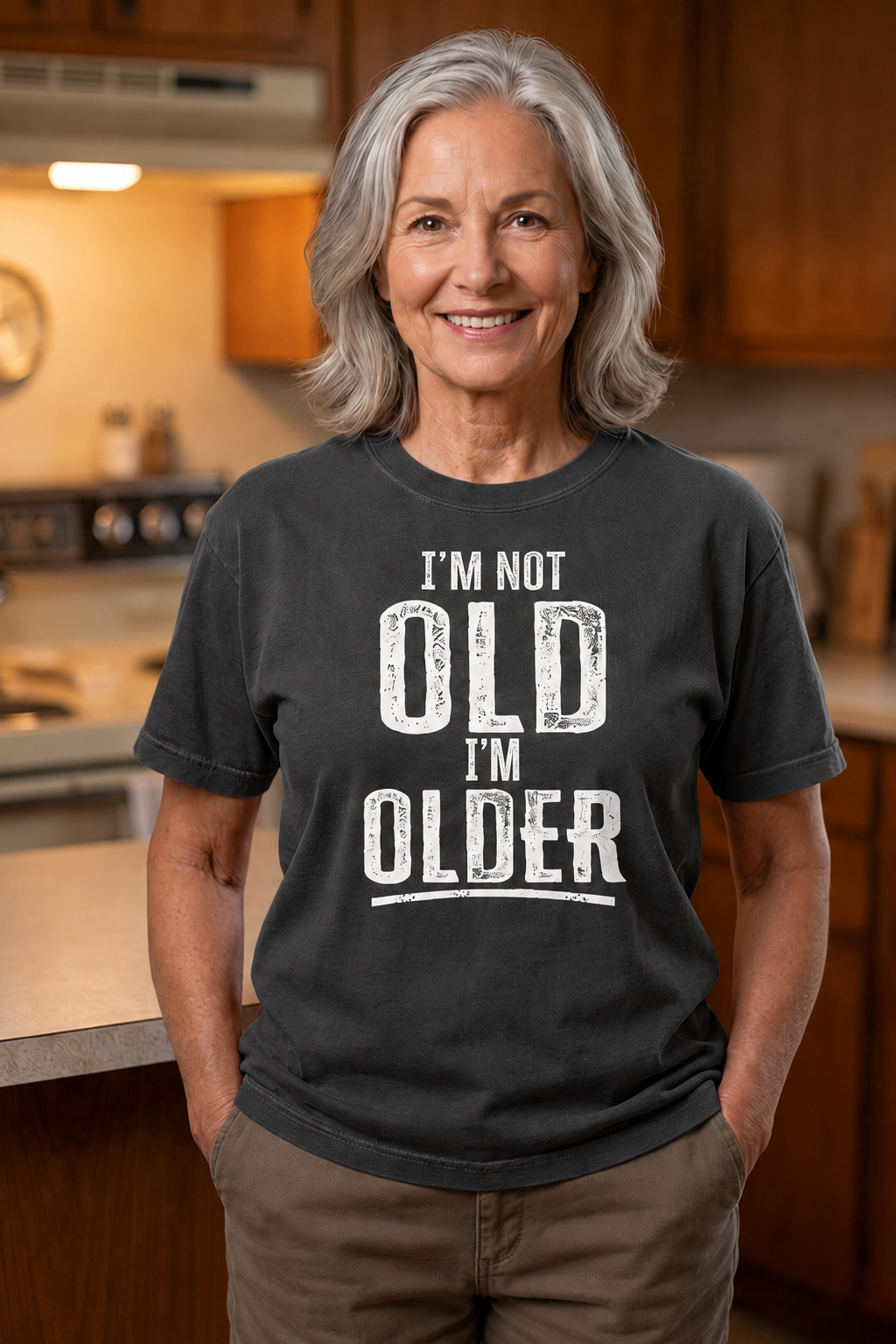 I'm Not OLD, I'm Older Comfort Colors tee in Pepper