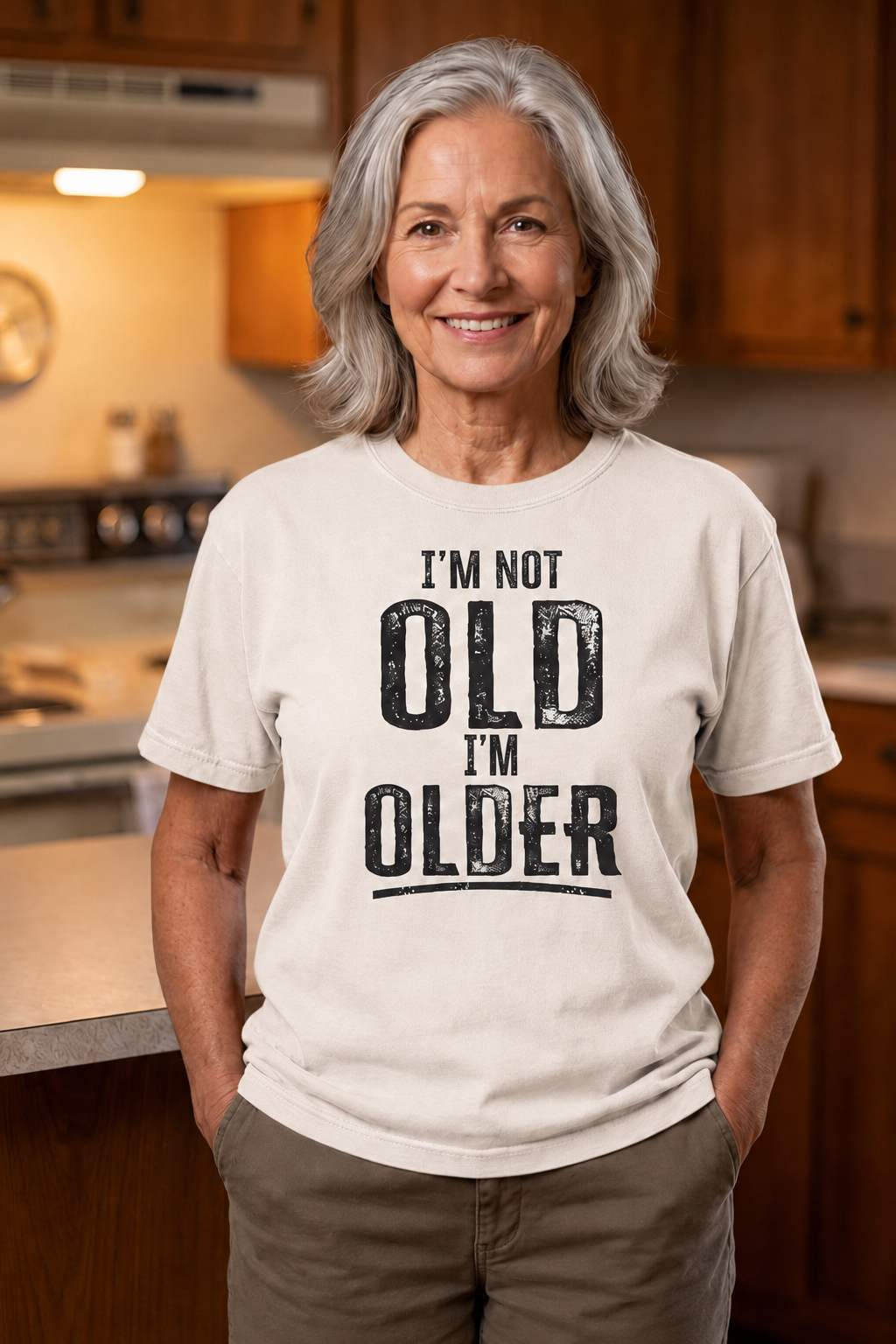 I'm Not OLD, I'm Older Comfort Colors tee in White