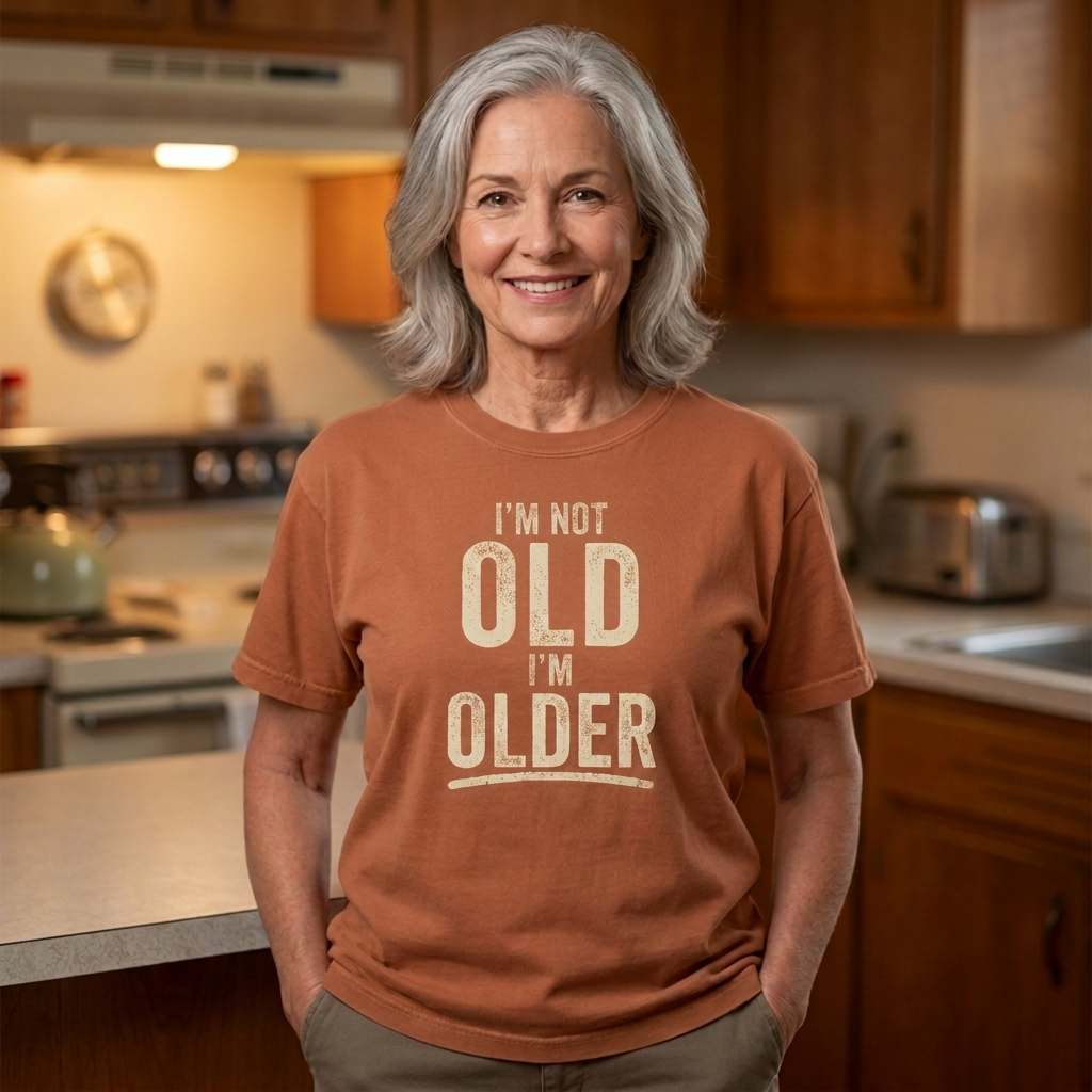 I'm Not OLD, I'm Older Comfort Colors tee in Yam