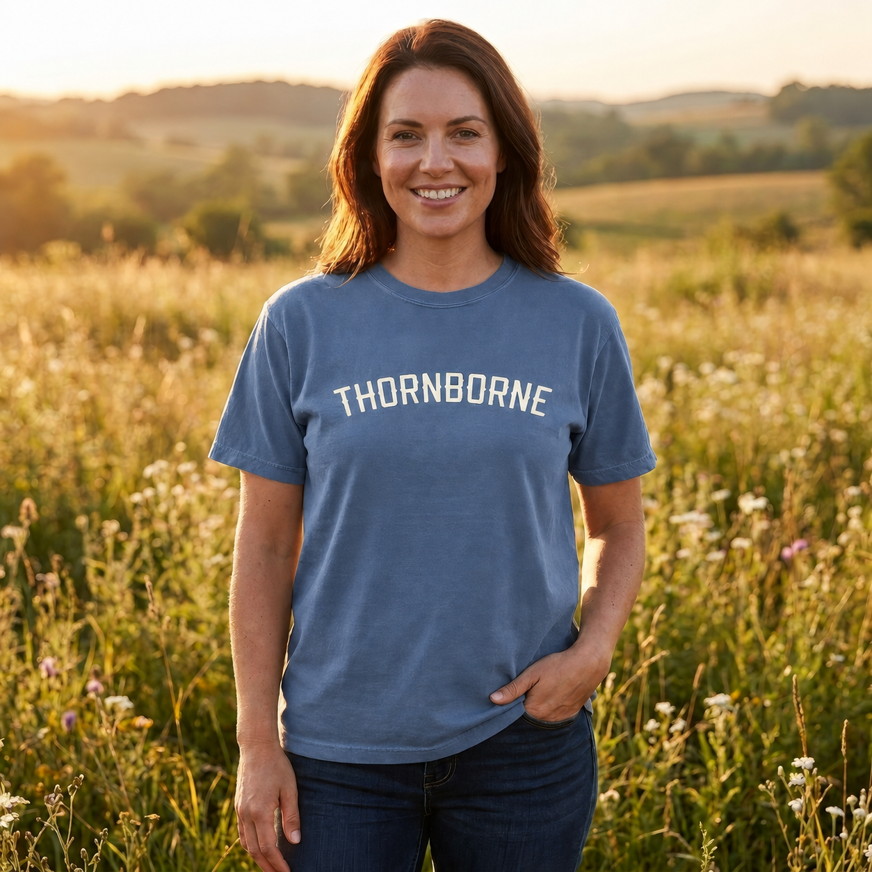 Women's Blue Jean front mockup
